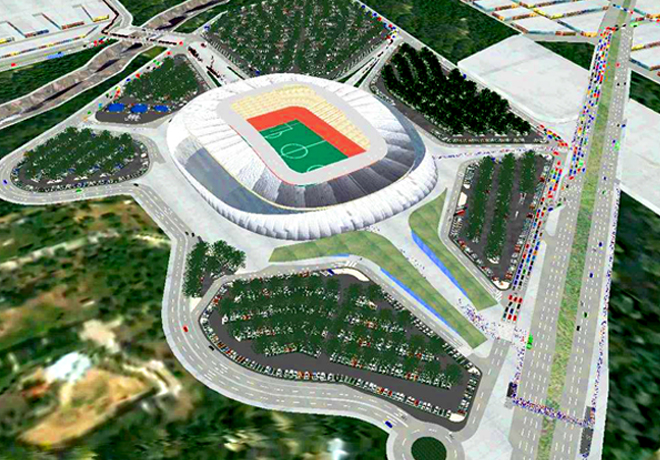 Nuevo estadio de los Rayados de Monterrey